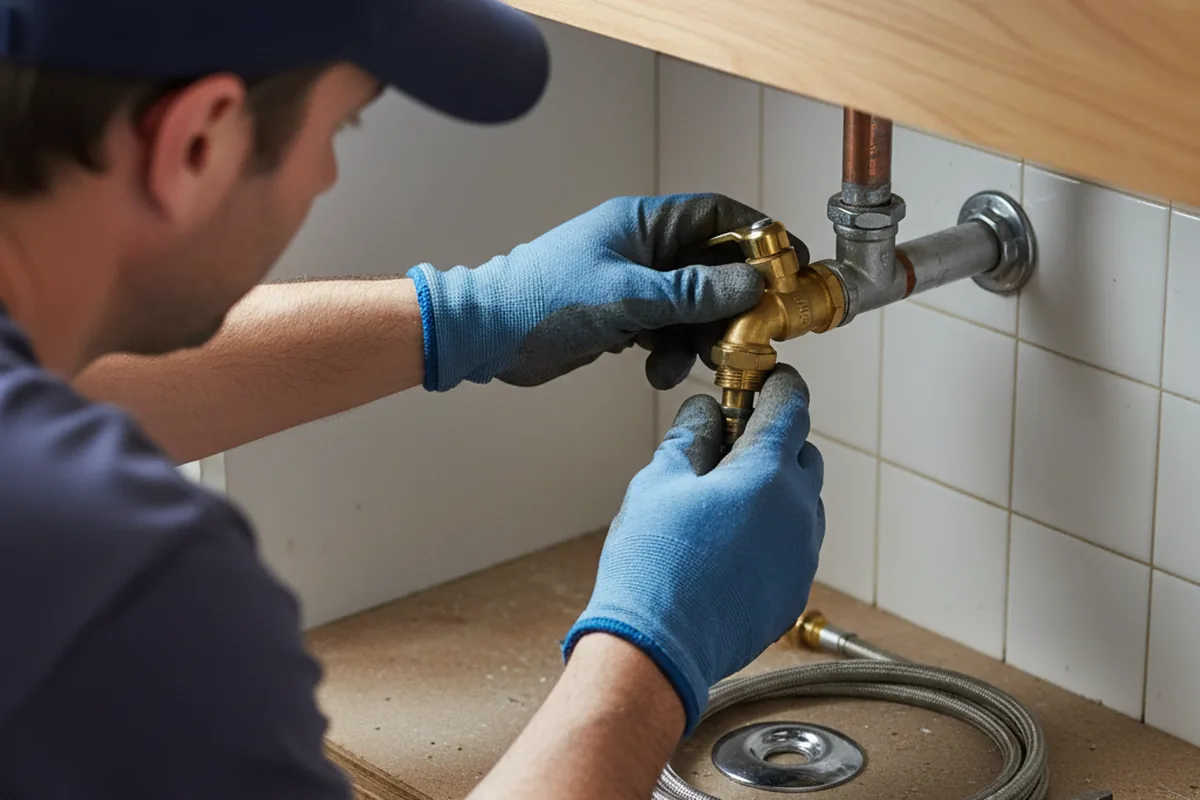 Shutoff valve and fitting work during Faucet and Fixture Repair in River Edge